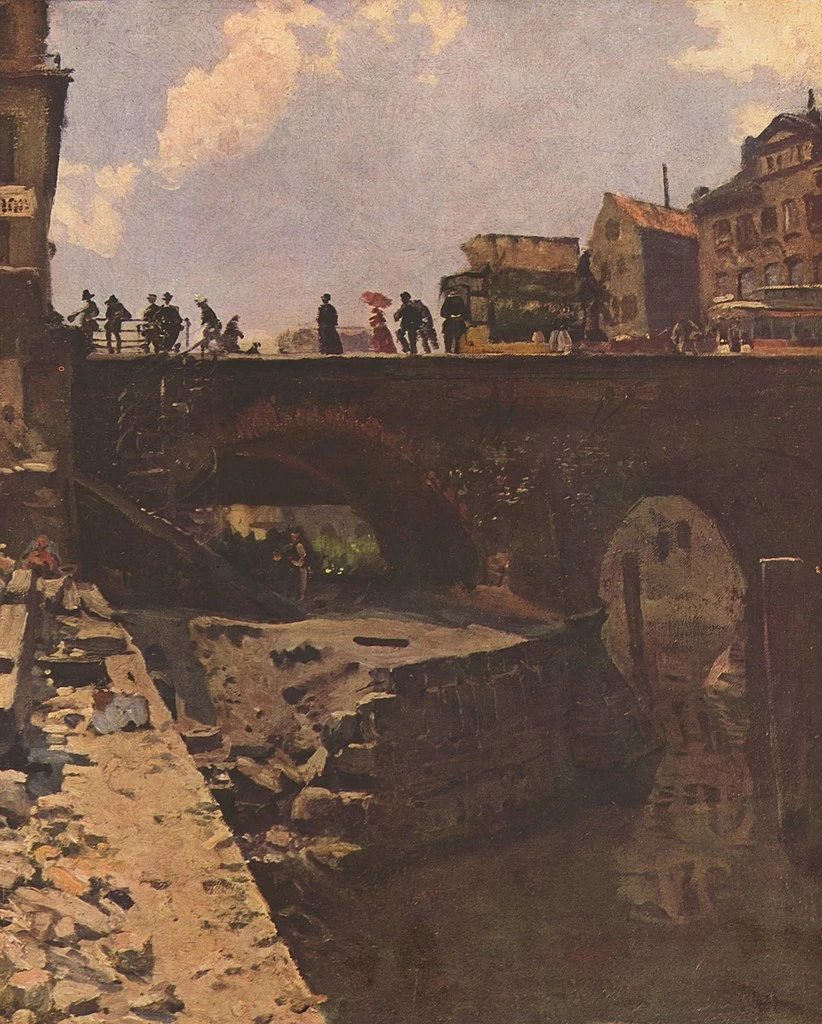 Ponte in una città francese - Österreichische Galerie Belvedere, Vienna